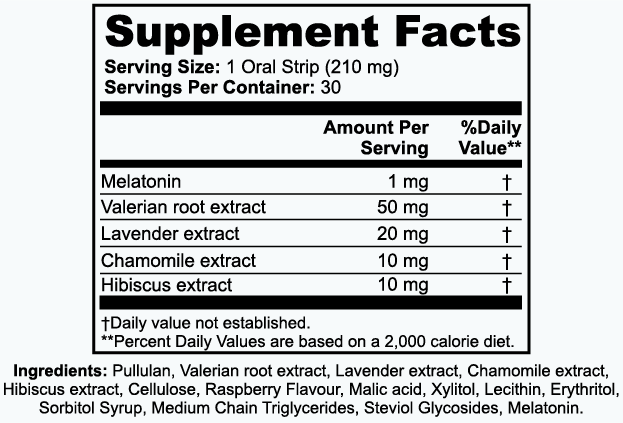 Sleep Strips (Raspberry Flavor)